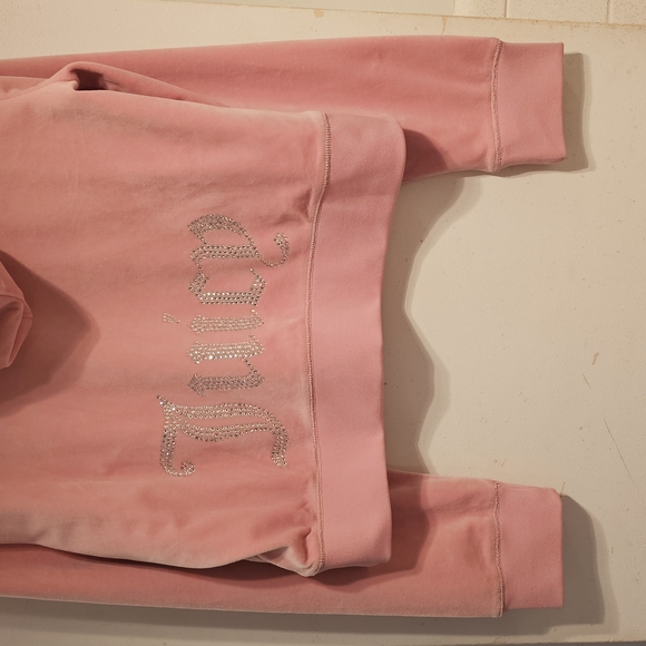 Juicy Couture Y2K Rose Pink Iconic Velour Hoodie - Picture 6 of 11